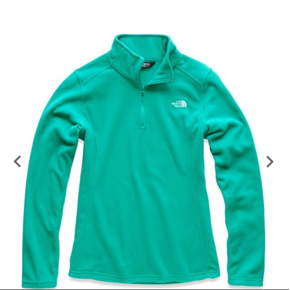 Green  north face jacket